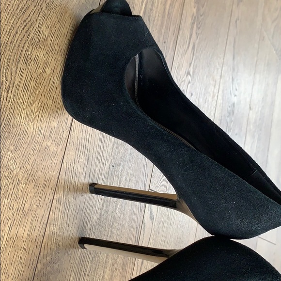 Steve Madden Black suede platform heels - Picture 8 of 9